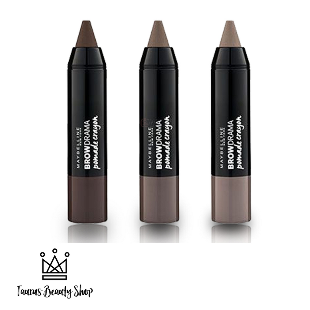 Maybelline Brow Drama Pomade Crayon is a pencil crayon that helps you sculpt and color your brows and get flawless results. The pomade-like formula tames unruly brow hairs and sculpts them to shape. The color blends effortlessly and looks natural!  Eyebrow pencil crayon Pomade formula Colors and sculpts Blends seamlessly