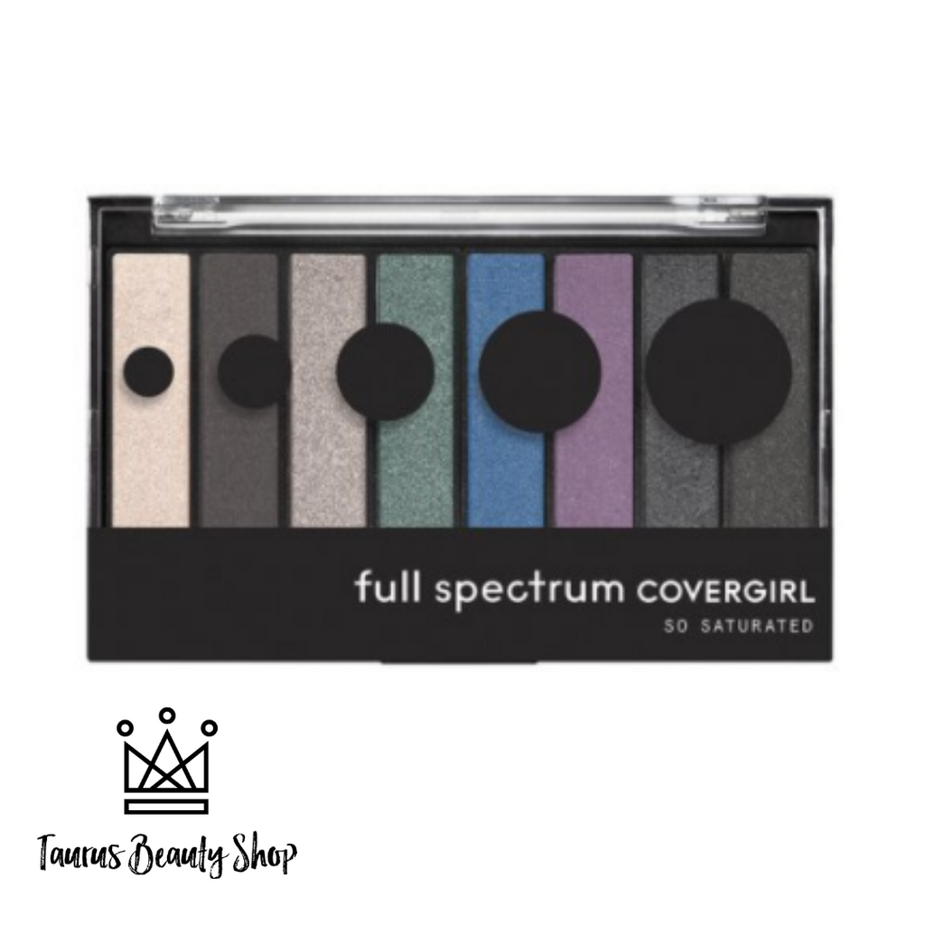 Brush your lids with a wink of highly pigmented color with the COVERGIRL Full Spectrum So Saturated Eyeshadow Palette. So Saturated comes in 4 different eyshadow pallettes with 8 beautiful shades in each. Shop Reverence for classic nudes Posh for burgundy tones, Gravity for smoky hues, and Zodiac for vivid color. Now you can go from subtle to dramatic in the blink of an eye.