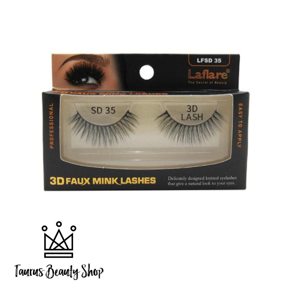 LAFLARE 100% PREMIUM SILK LASHES 3D FAUX MINK EYE LASHES. EASY TO APPLY. PROFESSIONAL DELICATELY DESIGNED KNITTED EYELASHES THAT GIVE A NATURAL LOOK TO YOUR EYES